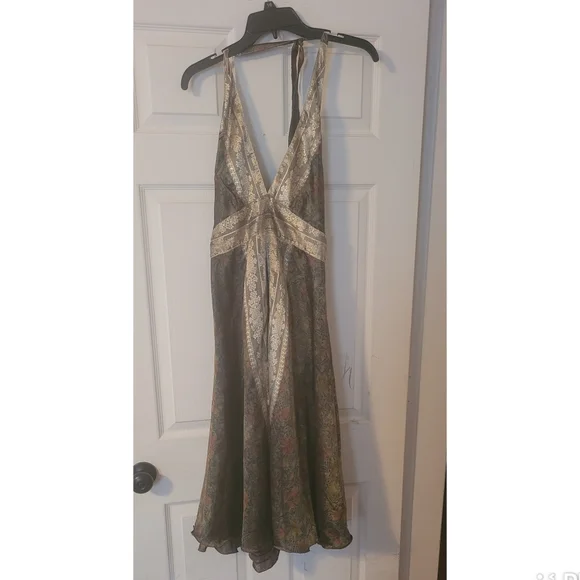 COPY - Halter Back Goddess dress-silk/polyester - Picture 3 of 12
